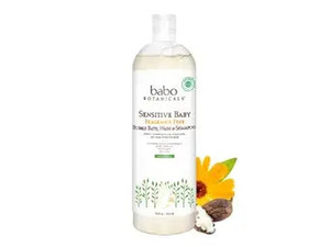 Babo Botanicals, Sensitive Baby Bubble Bath Wash And Shampoo, 1 Each, 15 Oz