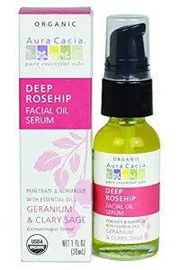 Aura Cacia, Organic Face Oil Serum Rosehip, 1 Each, 1 Fl Oz