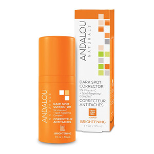 Andalou Naturals Dark Spot Corrector, Brightening Face Serum With Vitamin C, 1 Fl Oz