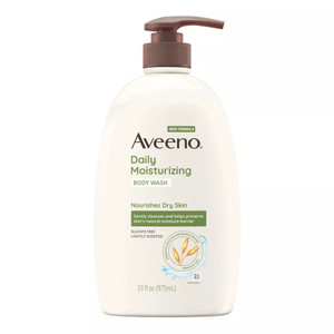 Aveeno Daily Moisturizing Body Wash With Soothing Oat Creamy Shower Gel 33 Fl Oz