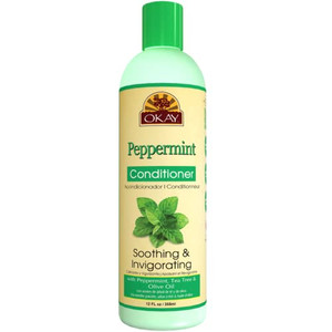Okay   Soothing And Invigorating Peppermint Conditioner   Helps Refresh, Revitalize, And Add Softness To Hair   Sulfate, Silicone, Paraben Free For All Hair Types And Textures   Made In Usa 12Oz 355Ml