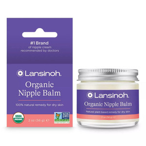 Lansinoh Organic Nipple Balm, Breastfeeding Essentials, 2 Ounces