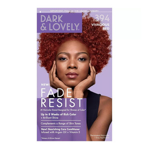 Dark & Lovely Dark And Lovely Fade Resistant Rich Conditioning Color Hair Dye/Hair Colour 394Vivacious Red