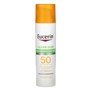 Eucerin Sun Oil Control Spf 50 Face Sunscreen Lotion With Oil Absorbing Minerals, 2.5 Fl Oz Bottle