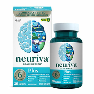 Neuriva Plus Brain Supplement For Memory, 30Ct Capsules