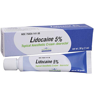 Nivagen Maximum Strength Lidocaine 5% Anorectal Cream   Hemorrhoid Relief From Pain, Itching, Burning   30 Gram Tube Lidocaine 5% Cream