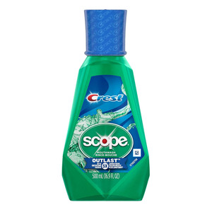 Crest Scope Outlast Mouthwash, Long Lasting Mint, 500 Ml