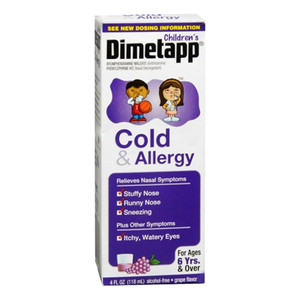 Dimetapp Children'S Cold And Allergy Syrup Grape - 4 Fl Oz