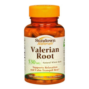 Sundown Valerian Root Whole Herb 530 Mg Caps, 100 Ct