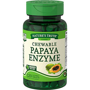 Nature'S Truth Papaya Enzyme Chewable Tablets, 120 Count