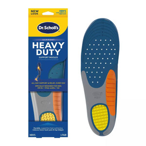 Dr. Scholl'S Heavy Duty Support Insole Orthotics, Big & Tall, 200Lbs+, Wide Feet, Shock Absorbing, Arch Support,  Work Boots & Shoes, Men Size 8-14, 1 Pair