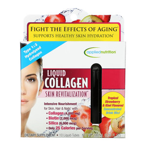 Applied Nutrition Collagen Skin Revitalization Liquid, Strawberry And Kiwi, 10 Ml