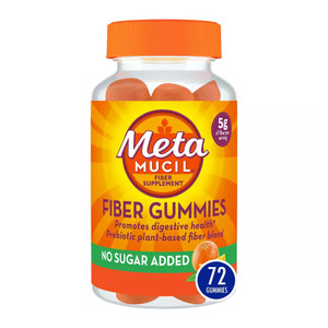 Metamucil Fiber Supplement Sugar-Free Gummies - Orange - 72 Count