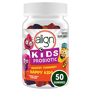 Align Kids Probiotic Supplement Gummies, Natural Fruit Flavors, 50 Ct