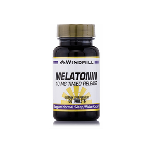 Windmill Melatonin 10 Mg Timed Release Tablets 60 Tablets