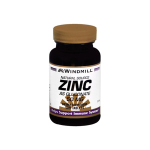 Windmill Zinc 50 Mg Tablets Natural Source 100 Tablets