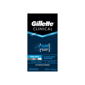 Gillette Clinical Clear Gel Cool Wave Anti-Perspirant/Deodorant 1.6 Oz