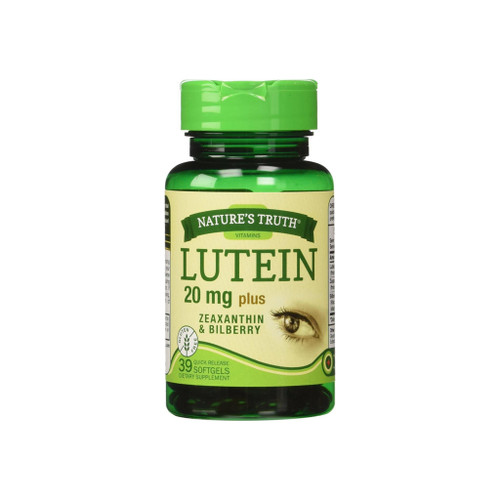 Nature'S Truth Lutein 20 Mg Plus Zeaxanthin And Bilberry Capsules 39 Ea