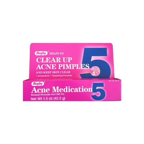 Rugby Acne Medication Benzoyl Peroxide Gel 5 % 1.5 Oz