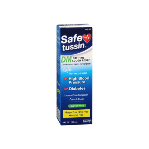 Safetussin Dm Cough Suppressant/ Expectorant Mint Flavor 4 Oz