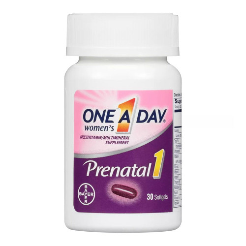One-A-Day Prenatal 1 With Dha & Folic Acid Softgels, 30 Ea
