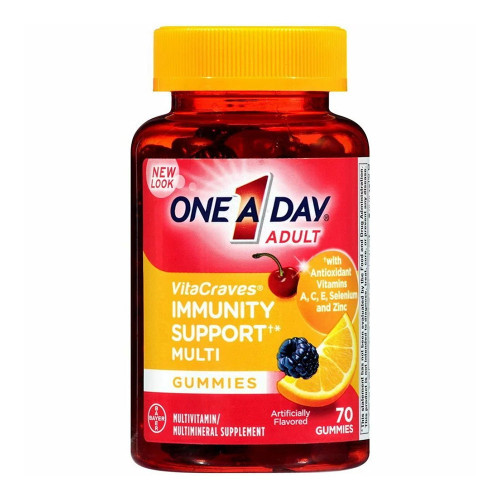 One-A-Day Vitacraves Immunity Support Multivitamin Gummies 70 Ea