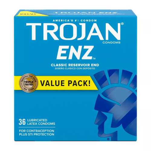 Trojan Enz Lubricated Condoms,36 Count