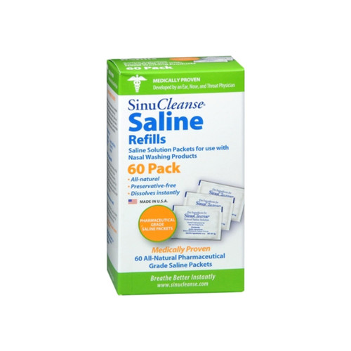 Sinucleanse Saline Refills 60 Packets 60 Each