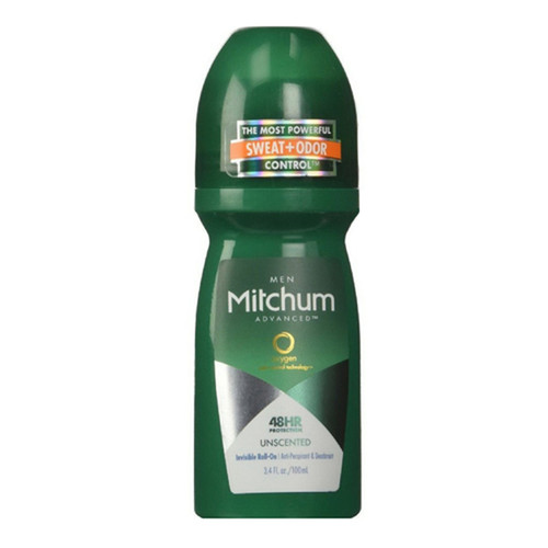 Mitchum Invisible Anti-Perspirant & Deodorant Roll-On, Unscented 3.4 Oz