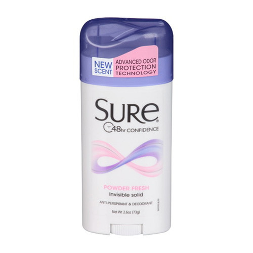 Sure Invisible Solid Antiperspirant And Deodorant Powder Scent - 2.6 Oz