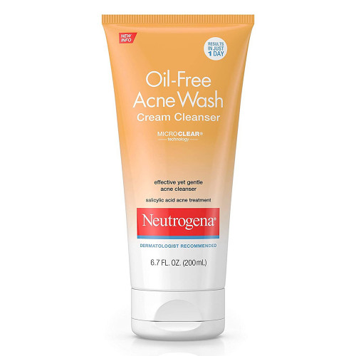 Neutrogena Oil-Free Acne Wash Cream Cleanser 6.70 Oz Neutrogena Oil-Free Acne Wash Cream Cleanser 6.70 Oz