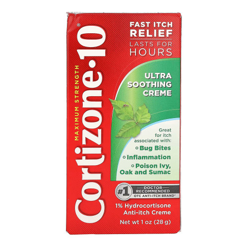 Cortizone-10 Max Strength 1% Ultra Soothing Anti-Itch Creme 1 Oz Cortizone-10 Max Strength 1% Ultra Soothing Anti-Itch Creme 1 Oz