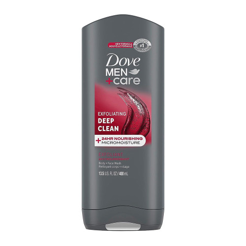 Dove Men Plus Care Body And Face Wash, Deep Clean - 13.5 Oz