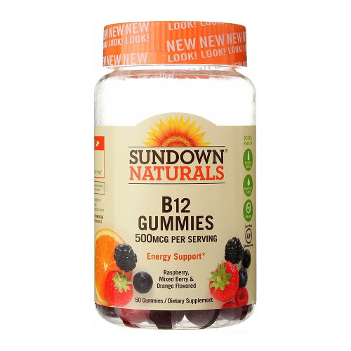 Sundown Vitamin B-12 500 Mcg Gummies - 50 Count