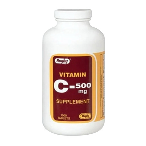 Rugby Vitamin  C 500 Mg Supplement   - 1000 Tabs