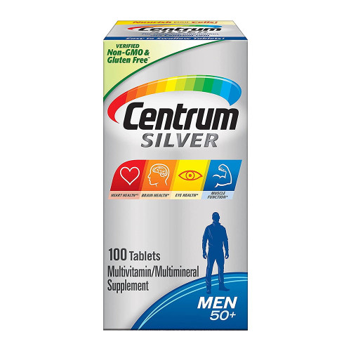 Centrum Silver Multivitamin For Men 50 Plus With Vitamin D3, B Vitamins And Zinc - 100 Ct