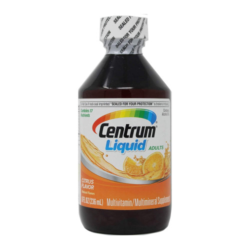Centrum Liquid Multivitamin Supplement For Adults, Citrus Flavor - 8 Oz