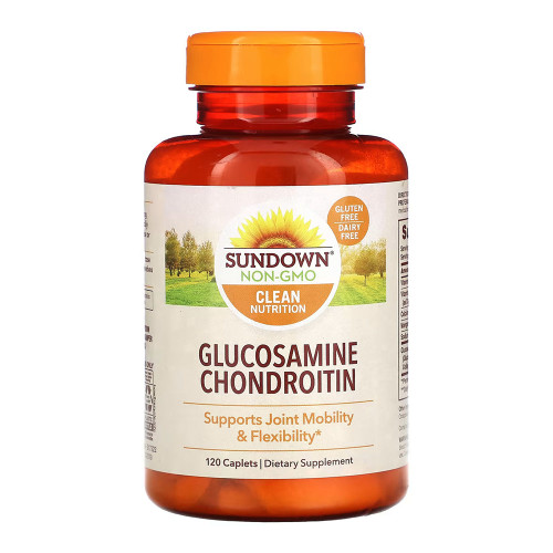 Sundown Glucosamine Chondroitin Caplets Double Strength Advanced Formula 120 Caplets