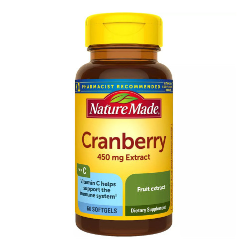 Nature Made Cranberry With Vitamin C For Immune And Antioxidant Support Softgels - 60 Count