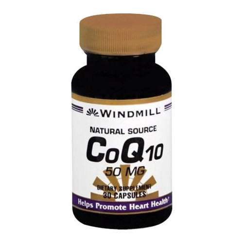 Windmill Coq10 50 Mg Capsules Natural Source 30 Capsules