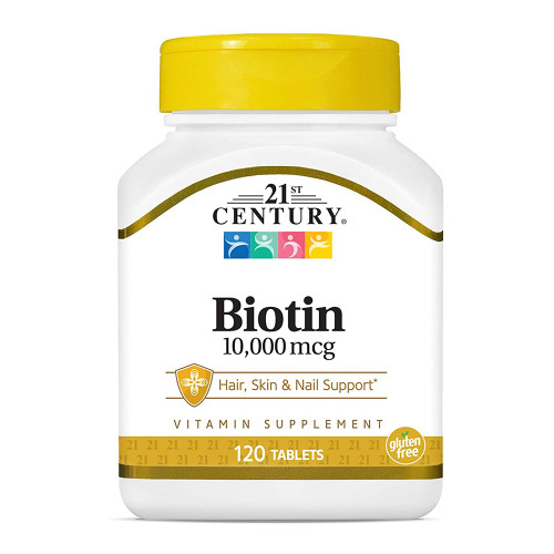 21St Century Ultra Potency 10,000 Mcg Biotin Tablets - 120 Ea