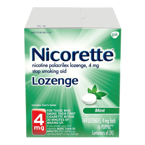 Nicorette 4Mg Nicotine Lozenges To Quit Smoking - Mint Flavored Stop Smoking Aid - 144 Count Nicorette 4Mg Nicotine Lozenges To Quit Smoking - Mint Flavored Stop Smoking Aid - 144 Count