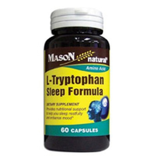 Mason Natural L-Tryptophan 500Mg Sleep Formula Capsules, Amino Acid - 60 Each