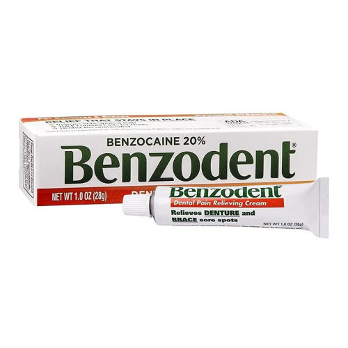 Benzodent Dental Pain Relieving Cream Topical Anesthetic - 1 Oz