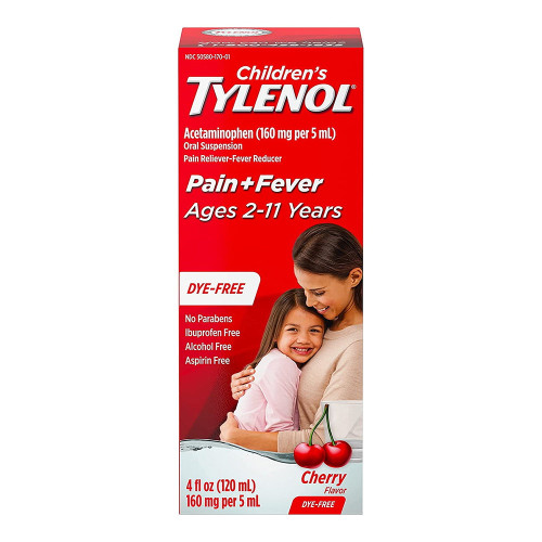 Tylenol Children'S Pain & Fever Liquid, Cherry Flavor 4 Oz