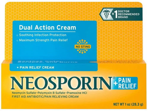 Neosporin + Pain Relief Cream Maximum Strength 1 Oz