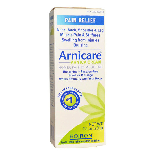 Boiron Arnicare Pain Relief Cream, Homeopathic Medicine, 2.5 Oz