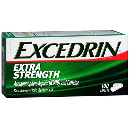 Excedrin Extra Strength Pain Reliever And Pain Reliever Aid Caplets - 100 Each