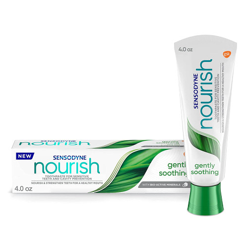 Sensodyne Nourish Gently Soothing Sensitive Toothpaste For Sensitive Teeth And Cavity Prevention - 4 Oz