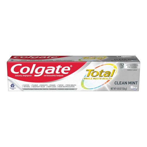 Colgate, Pa Total Clean Paste Toothpaste, Mint, 4.8 Ounce